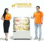 Tủ bánh kem 90cm kính cong 3 tầng W88-903C