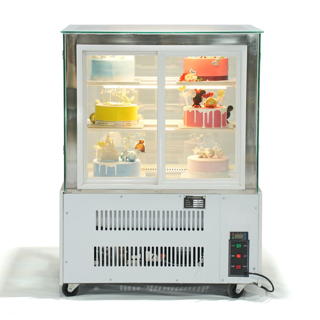 Tủ bánh kem 90cm kính vuông 3 tầng W88-903V