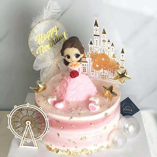 Bánh sinh nhật công chúa tóc mây đẹp Rapunzel tặng sinh nhật bé gái 7125 - Bánh  sinh nhật, kỷ niệm